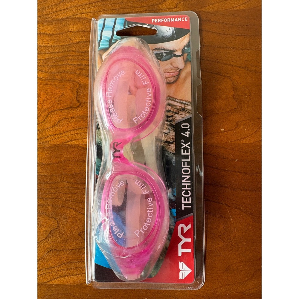 TYR Technoflex 4.0 Performance Swim Goggles Rose Pink LGX4 660 UV Anti-Fog NEW